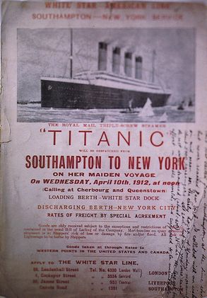 Titanic ticket