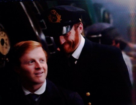 Joseph and son Frank Bell, from film 'SAVING THE TITANIC.