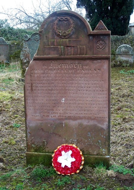 Joseph Bell memorial wreath 15th April 2015